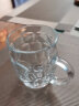 青苹果（QINGPINGGUO） 玻璃杯家用水杯套装透明泡茶杯饮料咖啡杯啤酒杯加厚带把牛奶杯 菠萝杯10只装 255ml 实拍图