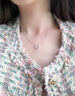 法蔻（farcoko）项链女小马蹄银镶钻锁骨链简约颈链生日礼物送女友老婆 小马蹄锁骨链 把你放在心中 实拍图