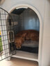 华元宠具（hoopet）狗窝狗房子狗屋室外小型大型犬室内别墅户外狗笼狗窝四季通用夏季 中号-带天窗带门【30斤】 实拍图