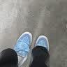 顽刻（ollieskate）面包鞋女蓝色格子小香风拼接翻毛皮原创bake运动休闲男经典春夏季滑板鞋 35  实拍图