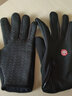 魔轮（Move iron）骑行手套男女户外全指运动登山滑雪防滑防风保暖防寒抓绒钓鱼黑色 实拍图
