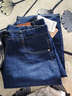 摩誉【2条装】牛仔短裤男夏季薄款六分中裤男士弹力直筒宽松沙滩马裤 021深蓝+009深蓝 2条 33（2尺6适合145-155斤） 实拍图