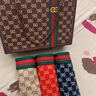 GDAD短袜子男士经典复古防臭袜吸汗透气运动男低帮格纹船袜送男友礼物 G3350【伯+公+爵+男】 礼盒装 4双 实拍图