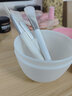 KarLot   DIY面膜碗套装 面膜刷计量勺调配棒自制工具软硅胶美容泥膜碗 DIY面膜碗面膜刷【5件套】 1件 实拍图