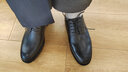 金利来（Goldlion）男鞋正装鞋冬季柔软舒适加绒皮鞋502740432ALL黑40 实拍图