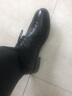 奥康官方男鞋 男士时尚英伦时尚商务正装皮鞋真皮舒适布洛克鞋婚鞋 黑色 39 245mm 实拍图