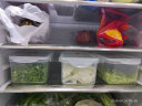 美厨（maxcook）塑料保鲜盒套装 冰箱收纳盒微波炉饭盒 六件套1000ml*6 MCX856 实拍图