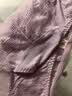 金三塔女式内裤女桑蚕丝真丝中腰三角内裤NZF6B210 粉紫-蕾丝 M 实拍图
