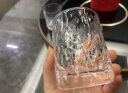 京东京造加厚日式冰川杯饮用玻璃水杯高颜值杯子茶杯咖啡杯250ml两只装 实拍图