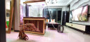 汉霸超白玻璃生态底滤鱼缸客厅家用大型屏风智能龙鱼缸水族箱龙缸 柚木色 屏风1.5米长x40cm宽x82cm缸高/75cm 晒单实拍图