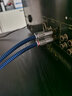 YYTCG 6N单晶铜双莲花音频线二对二双莲花头音箱线 碳纤降噪2RCA红白AV信号线CD机连接功放音频线音响线 一对（碳纤版） 1.0米 实拍图