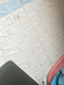 1GSHOP 自粘3d立体墙贴砖纹背景墙防撞泡沫软包卧室贴纸客厅防水防污 米白70*77cm【5mm】 1片装 实拍图