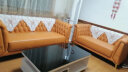 沙卡曼 美式轻奢沙发现代简约真皮沙发客厅家具北欧小户型沙发 三人位 国产牛皮+高回弹记忆绵(保用8年) 实拍图