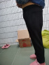 啄木鸟春秋款老年人60-70-80岁老人老奶奶宽松加厚女士冬季加绒保暖裤子 黑色（秋冬加绒款） 3XL （推荐110-120斤） 实拍图