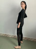 爱琴薇瑜伽服女套装2025新款美背速干衣专业运动网红晨跑步健身房春夏季 三件套【AY05黑+XD15黑+HB56黑】 M 约95-105斤 实拍图