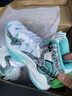铭盾欧文科比限量版篮球鞋男高帮防滑aj战靴毒液5学生减震耐磨儿童运动鞋 8768白青网面款 36码 实拍图