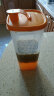特百惠（Tupperware）2升纤巧壶果醋壶 家用冷水壶凉水杯塑料瓶大容量酵素壶 橙色单个 实拍图