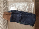童偎童装女童裤子秋装儿童牛仔裤中大童小女孩阔腿裤秋冬季款加绒棉裤 蓝色春秋款不加绒 130 码 建议身高120-130cm 实拍图