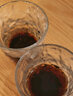 炊大皇冰川纹家用玻璃杯 潮流ins风网红果汁杯酒杯两只装 琥珀色 380ml 实拍图