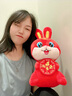 莱克咪兔年吉祥物小兔子公仔本命年毛绒玩具福兔娃娃兔兔玩偶公司年会 舞狮兔-拥抱款 20厘米 实拍图