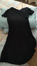 AMII女装2026法式赫本风气质黑色连衣裙女新款V领a字裙修身 黑色 S (155) 实拍图
