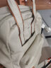 莱夫LEFF双肩包女时尚商务大容量13/14/15.6英寸旅行电脑包 奶茶杏（加大号）15.6英寸 实拍图