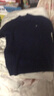 恒源祥羊毛衫男100%纯羊毛加厚纯色针织衫冬季商务休闲毛衣男 164宝蓝色 L 175 实拍图