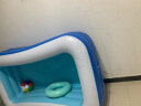 缔羽 儿童游泳池充气加厚家用洗澡盆水池戏水婴儿户外游泳浴缸游泳桶 1.8米三层平底 蓝色 实拍图