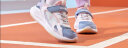 乔丹（QIAODAN）童鞋2023春季款女大童跑步鞋魔术贴运动鞋子矿物蓝/嫩粉39 实拍图