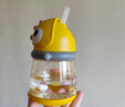 babycare儿童水杯学饮吸管杯婴儿宝宝喝奶喝水恐龙杯儿童吸管带重力球水杯 PPSU吸管升级款 -洛克黄220ml 实拍图