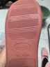 惠夫人 家居棉拖鞋女防滑月子冬天室内大码加绒男女式保暖棉拖鞋情侣 包跟款 皮红 38-39 适合37-38码穿 实拍图
