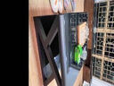 哆咔茶几小户型家用简约现代茶几客厅轻奢高级感钢化玻璃电视柜组合 黑架子黑玻璃 100*60*45 茶几 实拍图