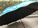 天堂伞UPF50防晒伞超强防紫外线全遮光黑胶遮阳伞太阳伞折叠晴雨两用 藏青(新款刺绣超强防晒 实拍图