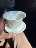 裕凡 羊脂玉白瓷三才盖碗茶杯单个大号 简约家用陶瓷盖子茶碗小套装茶具 德化白瓷手工釉功夫泡茶碗泡茶器 将军盖碗（200ml）大号 实拍图