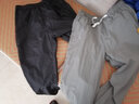 【2条装】九分裤男薄款系带松紧腰束脚哈伦潮流百搭宽松冰丝夏季薄款男士韩版潮男裤小脚休闲裤 黑色+灰色 2条 31（2尺4适合125-135斤） 实拍图