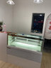乐创（lecon） 蛋糕柜展示柜商用冷藏玻璃陈列柜水果寿司保鲜市柜 白色直角后开门款-风冷无霜+加湿除雾 1.2米台式经典款 实拍图
