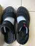蜻蜓牌夏季皮凉鞋男士真皮休闲凉拖两穿大码防水软底户外穿开车沙滩鞋男 黑色 运动鞋码，脚宽胖选大一码 43 实拍图