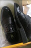 卡帝乐鳄鱼（CARTELO）皮鞋男商务英伦牛皮正装鞋男士透气婚鞋鞋子男3513 黑色镂空款 40 实拍图