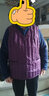 鸭鸭（YAYA）奶奶冬装反季羽绒马甲老年人内搭坎肩中老年妈妈秋冬羽绒服外套KL 紫色 3XL 180 实拍图