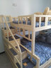 北欧公爵全实木高低松木上下床双层实木上下铺成人木床小孩高低分体床 分体梯柜+床垫+书+抽（梯柜款） 上1.4米  下1.6米宽度 实拍图