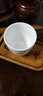 极素茶杯德化羊脂玉功夫茶具小茶杯白玉陶瓷泡茶杯子薄胎白酒杯带字禅意家用客厅个人品茗杯主人杯单杯 黑字凝香杯-从容 实拍图
