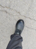 西域骆驼（VANCAMEL）真皮男士皮鞋英伦商务正装大头鞋夏季镂空透气休闲复古低帮马丁靴 黑色(主图款) 42 晒单实拍图