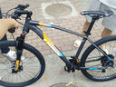 千里达 X7铝合金山地车自行车禧玛诺22速线控气叉油刹成人男女单车 X7 ELITE哑灰橙蓝 -筒轴 27.5*18英寸 实拍图