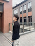 宾色半高领毛衣男冬款纯色休闲加绒加厚保暖打底衫修身秋冬针织衫男装 【半高领】黑色 M【合适90-100斤】 实拍图