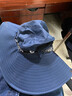 红蜻蜓防晒帽子男士夏季户外遮阳帽登山钓鱼草帽遮脸面罩太阳帽渔夫帽子 8CM帽檐遮脸款 深灰 默认1 实拍图