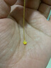 梦金园 黄金耳饰 小花足金耳线时尚简约送闺蜜生日送礼 约1.1g(耳线款) 实拍图