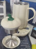 U·FIT2024新款养生杯热牛奶神器牛奶加热器多功能办公室热奶杯银耳养生杯小型养生壶 象牙白（含滤网） 实拍图