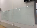 乐图(LOTOO)挂式白板120*240cm悬挂式磁性钢化玻璃白板办公会议写字板黑板 实拍图