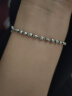 周生生  Pt950铂金车花珠手链白金手链女款 77314B计价 18厘米 - 5.94克(含工费340元) 实拍图
