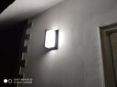 品福欧式现代简约创意复古户外壁灯防水LED庭院灯具室外别墅阳台露台 款式一 大号-黑色-24W白光 实拍图